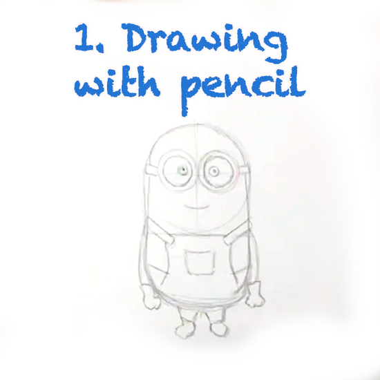 cartoon people drawings in pencil