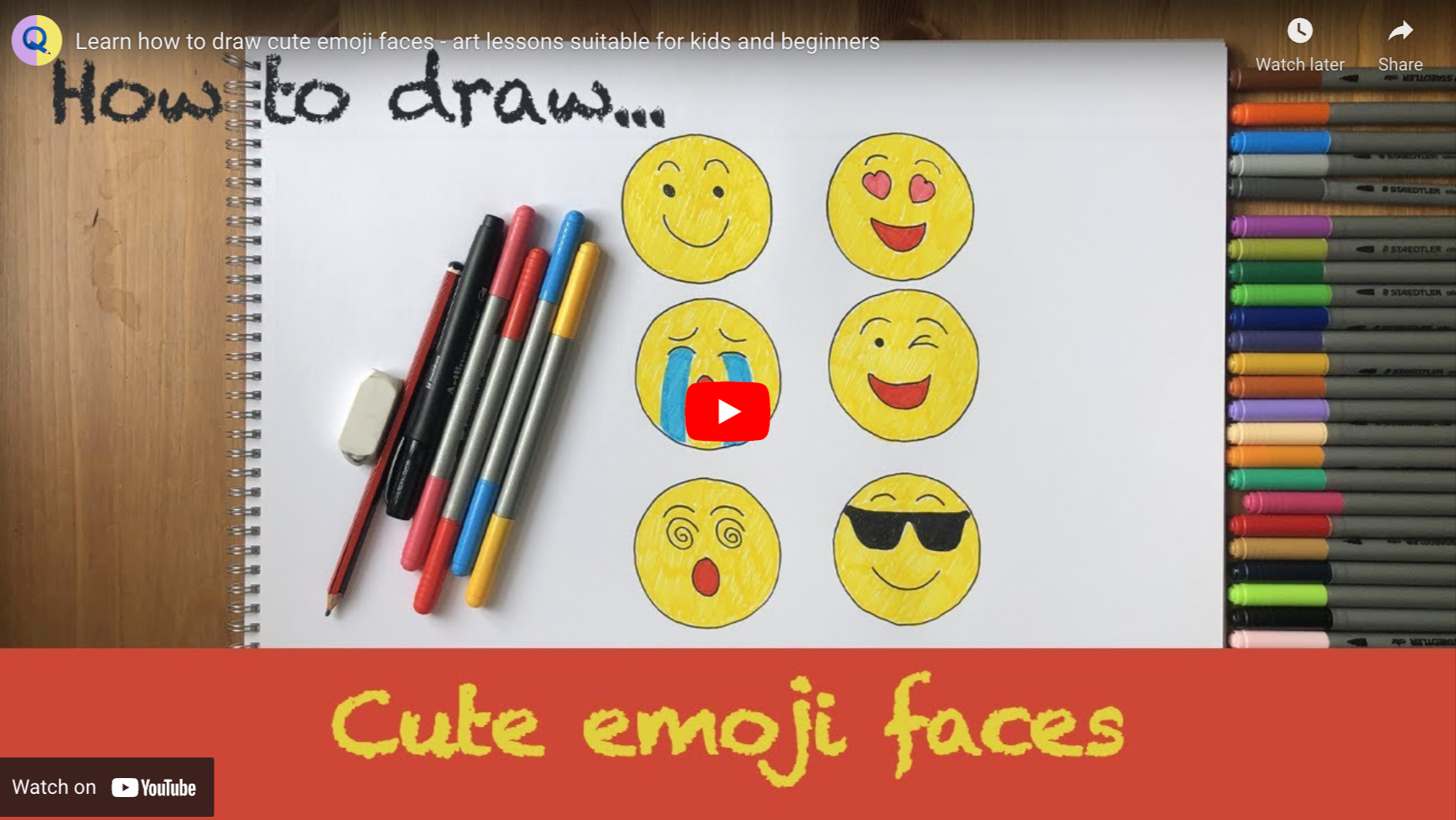 easy funny emoji art