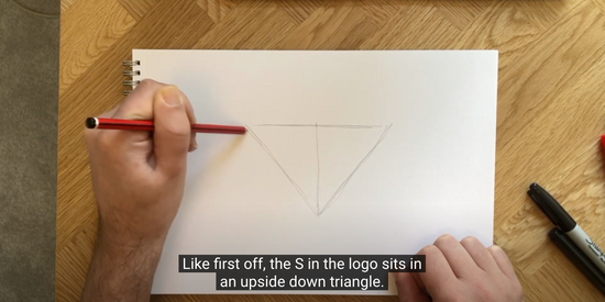 How to draw Superman's logo part 1