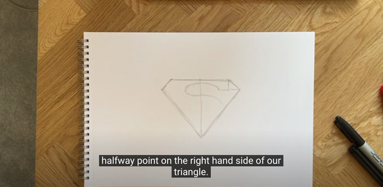 How to draw Superman's logo part 3