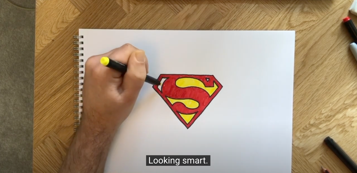 How To Draw the Superman Logo | Easy Drawing Ideas with Quickdraw