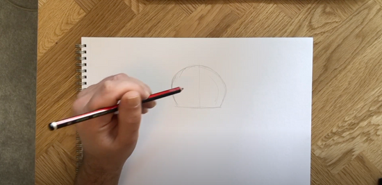 How to draw the Punisher logo step 1