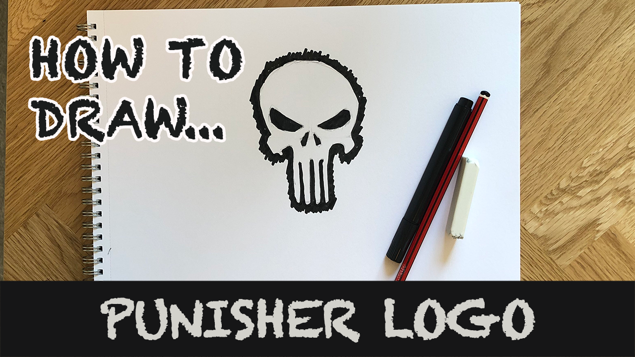 How to draw the Punisher