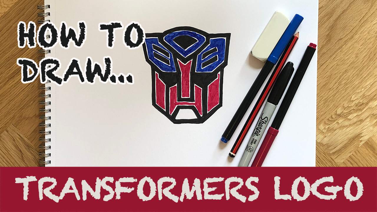 Load video: How to draw the transformers logo step by step