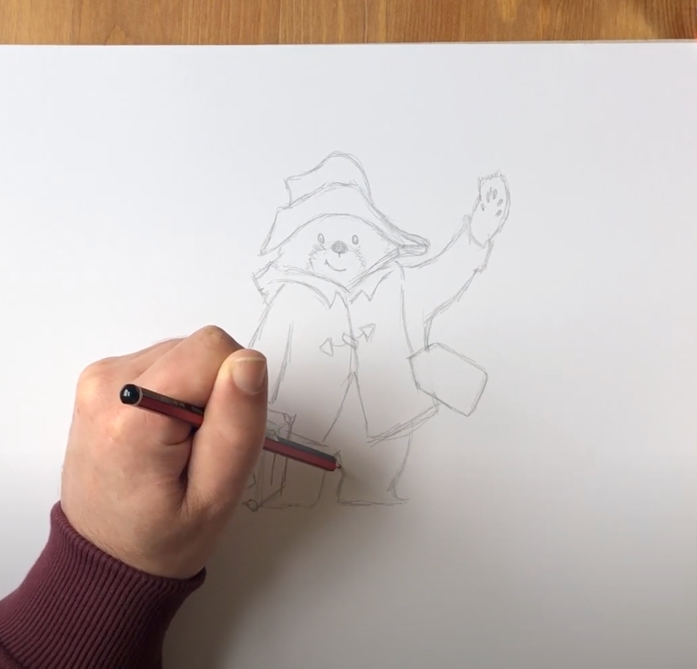 How to draw a bear part 1