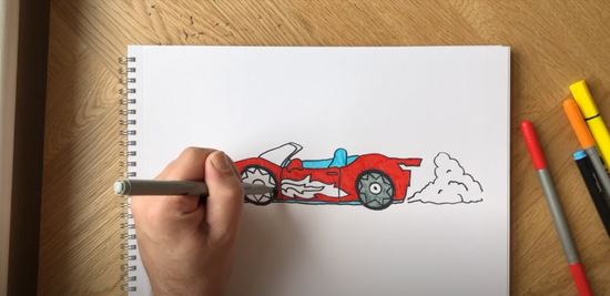 🏎 How to Draw a Fast Race Car  Easy Drawing for Kids 