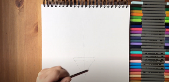 How to draw an ice cream tower part 1
