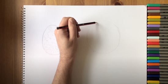 How to draw easter eggs part 1