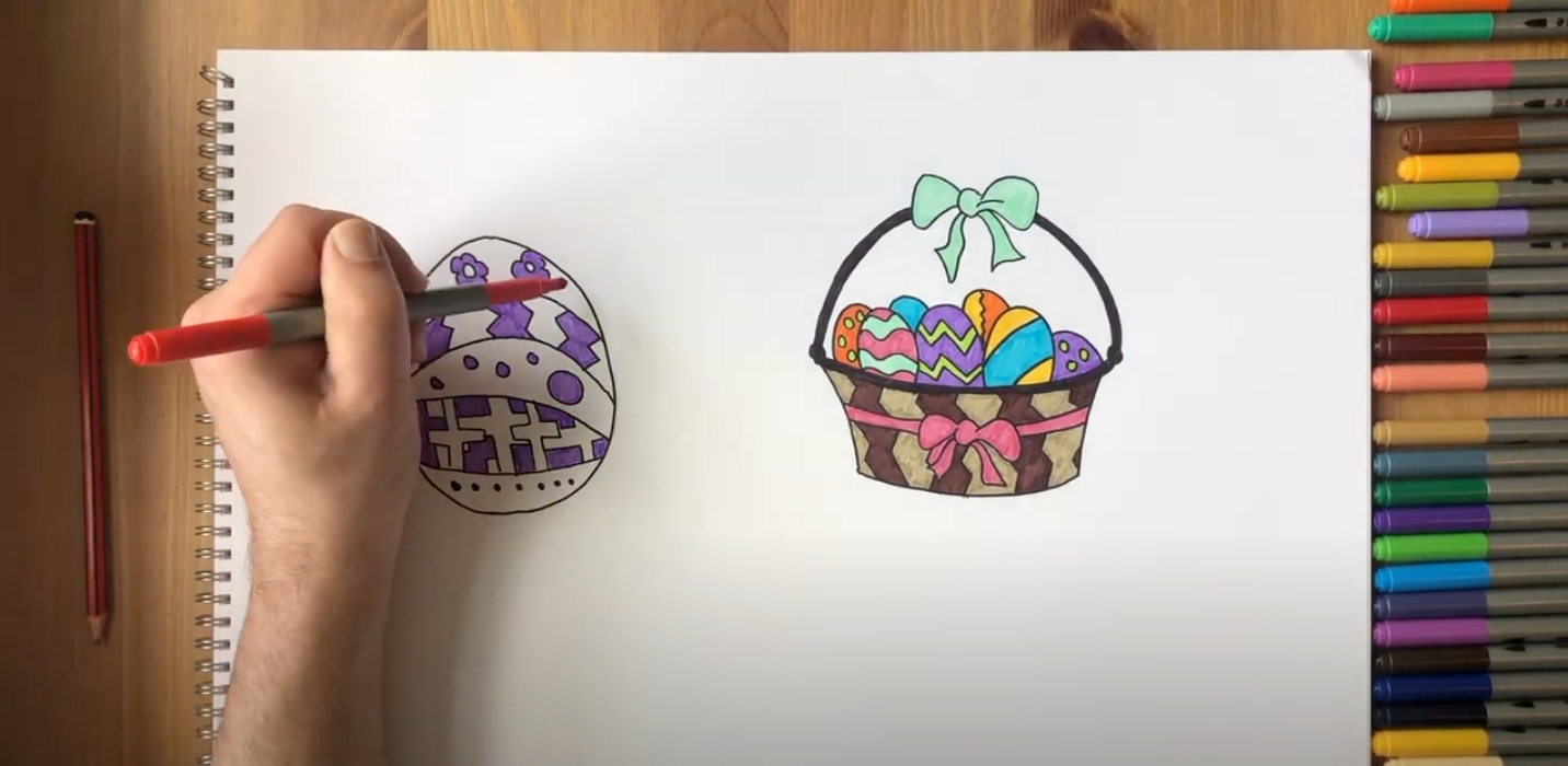 Easter Eggs Amazing Drawing - Drawing Skill