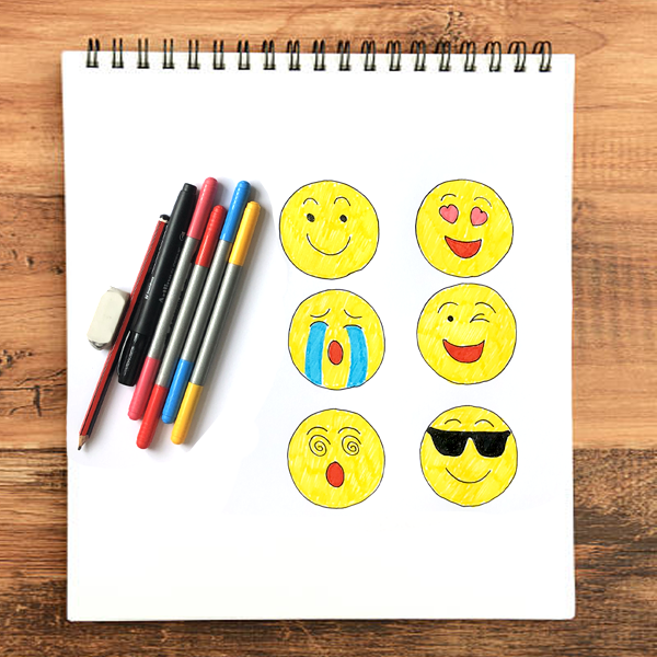 emoji faces canvas | craftgawker