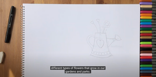 How to draw a bunch of flowers part 4