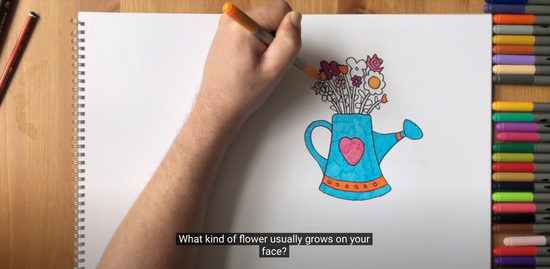 How to draw a bunch of flowers part 7