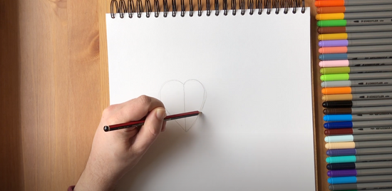 How to draw love hearts part 2