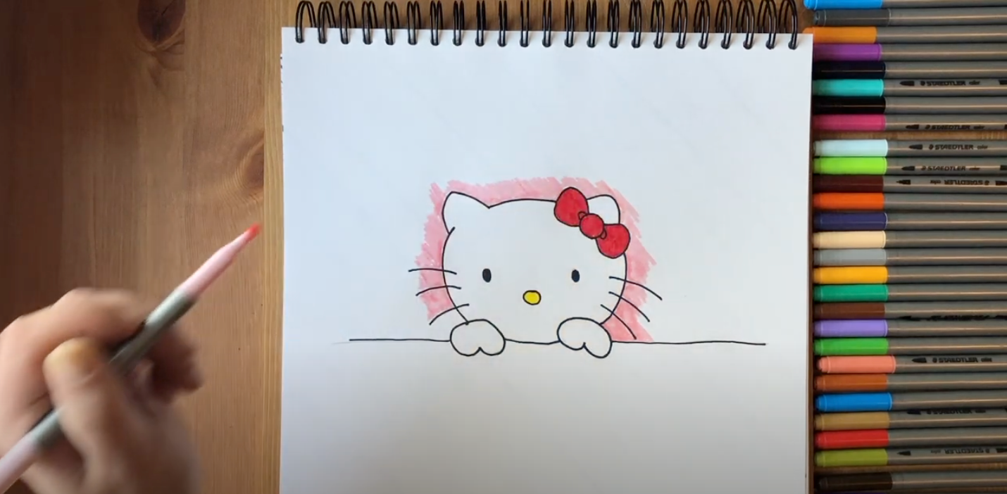 How to Draw a Hello Kitty Face- Really Easy Drawing Tutorial