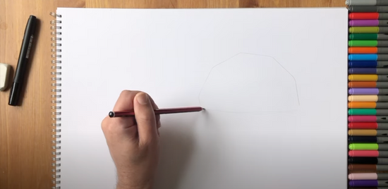 How to draw an igloo part 2