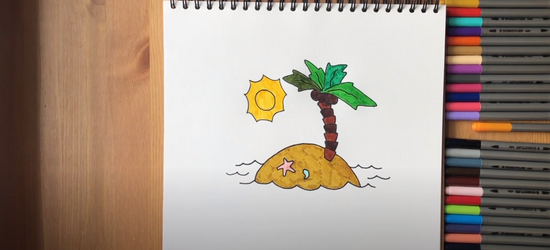 desert drawings for kids
