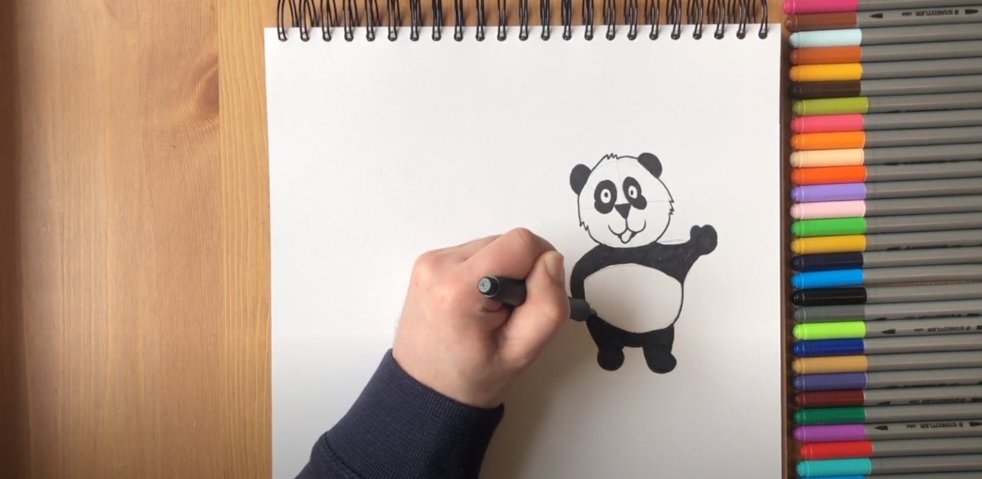 Panda drawing for kids - video Dailymotion