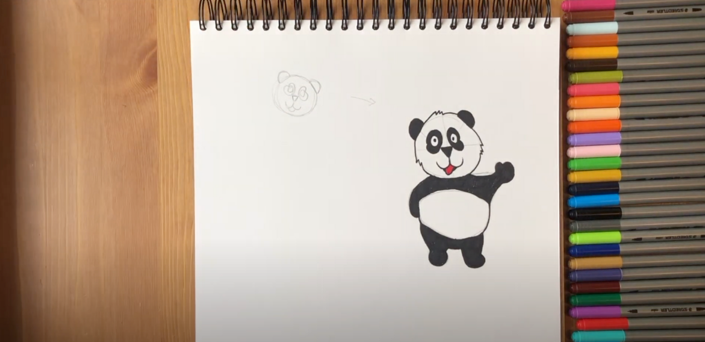 How To Draw Cartoon Panda Bears Easily | Quick Drawing Ideas – Quickdraw