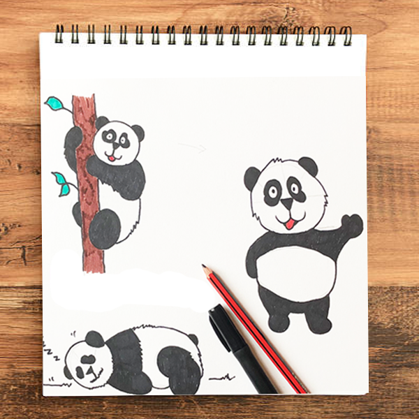 How to draw a cute panda | Easy drawings step by step | Drawing ideas  pencil easy | Simple drawing - YouTube