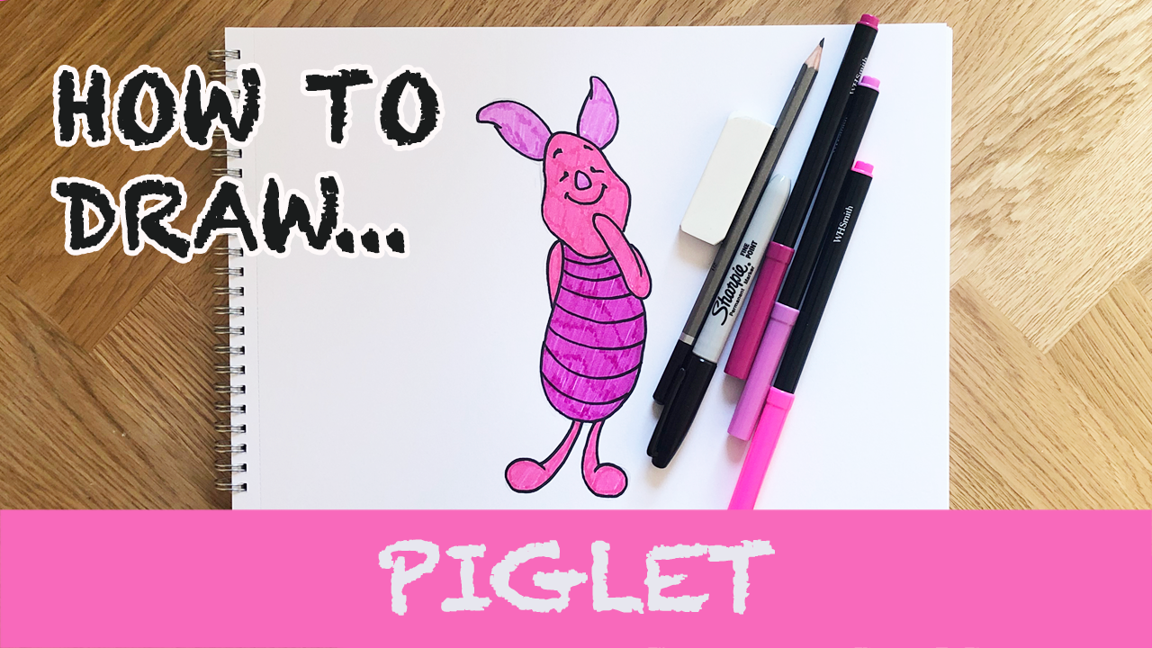 Load video: How to draw Piglet video