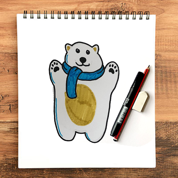 Kathy's Art Project Ideas: Cool Colors Polar Bear Watercolor Lesson