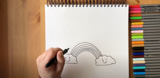 How to draw a rainbow part 4
