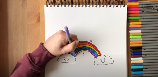 How to draw a rainbow part 5