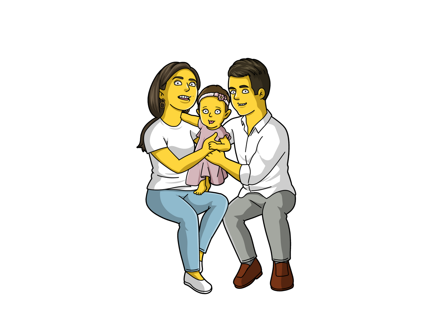 The Simpsons family portrait