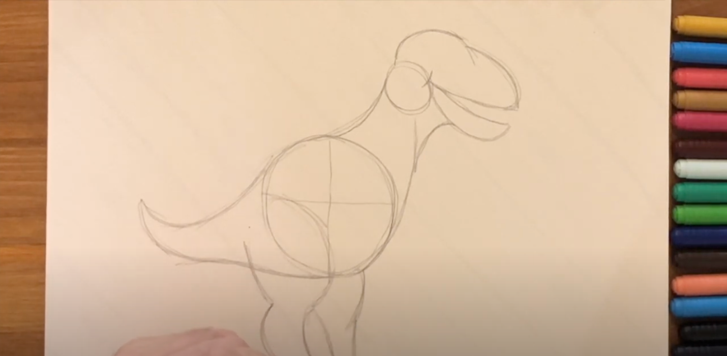 Realistic Drawing Dinosaur 241221 Vector Art at Vecteezy