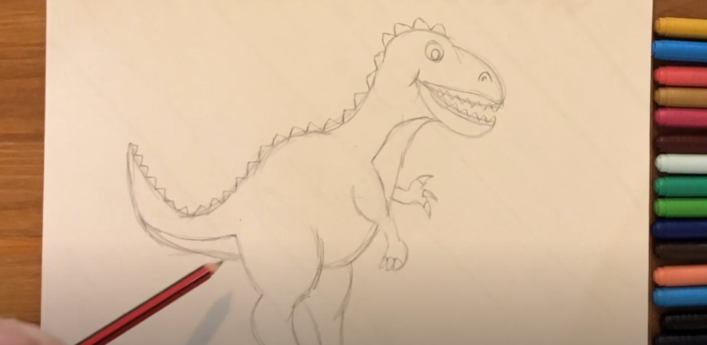 T-Rex Drawing by Murphy Elliott - Fine Art America