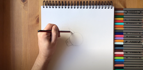 How to draw the unicorn emoji part 2